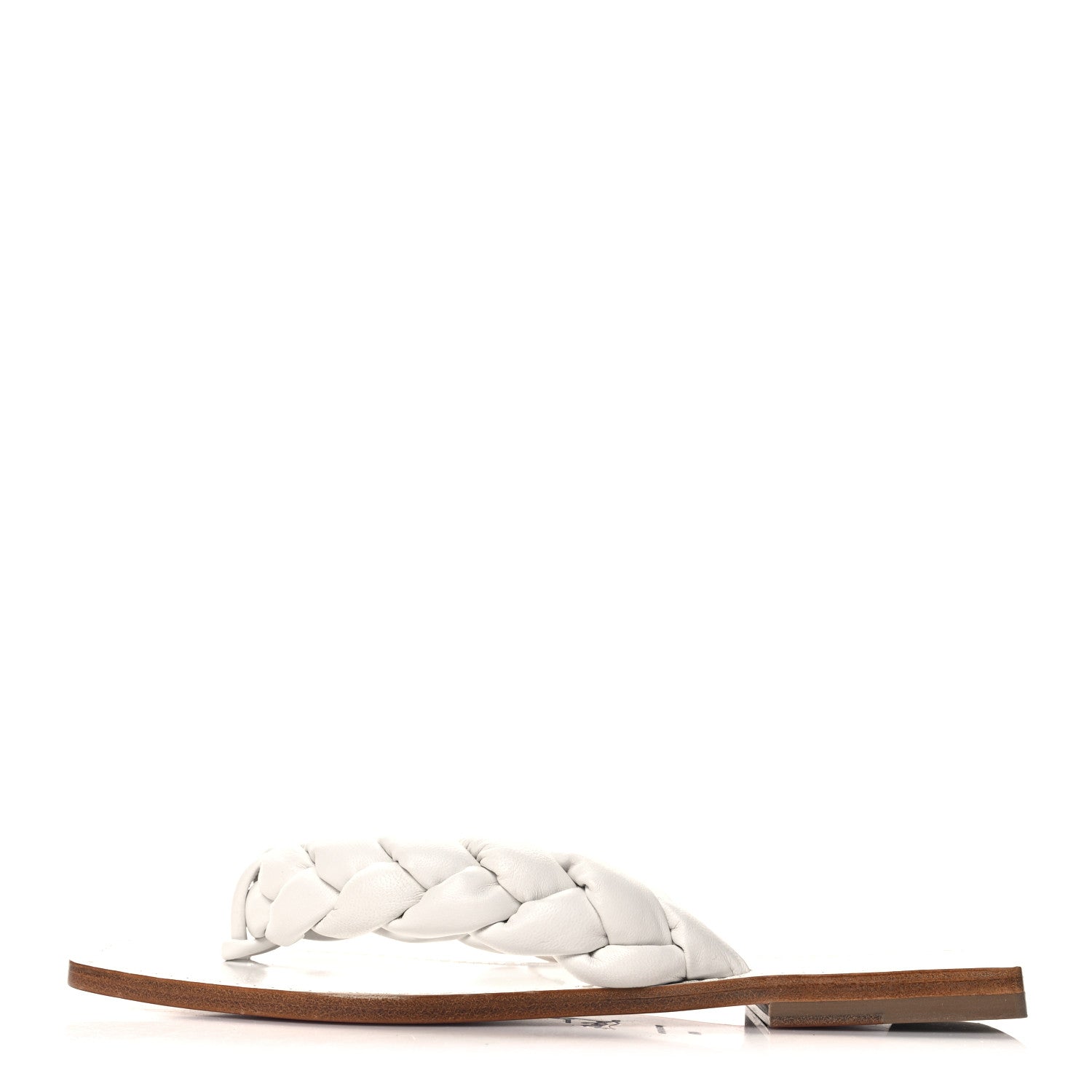 Christian Louboutin Nappa Braided Briotonga Flat Sandals 40 White 1 of 8