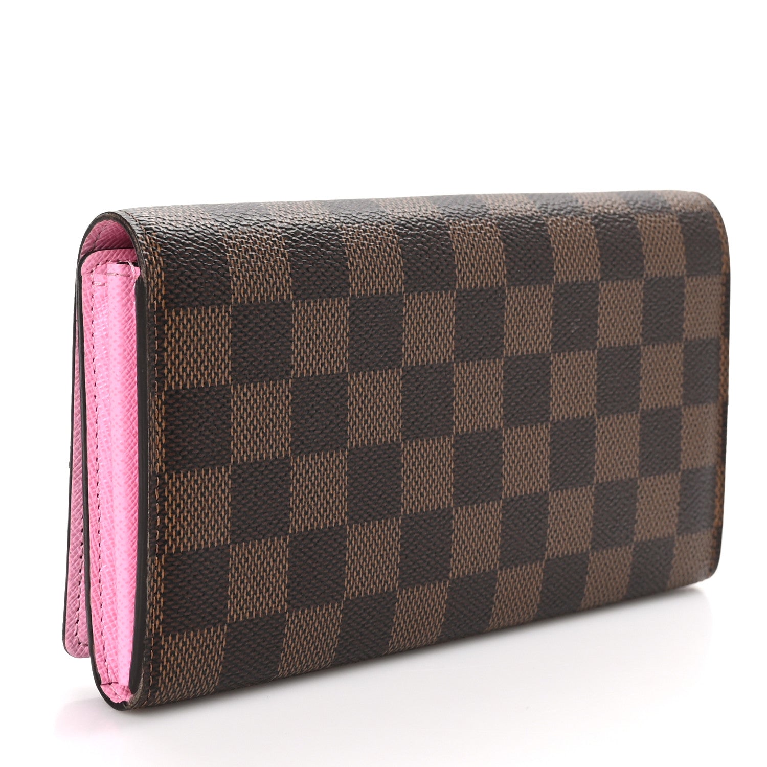 Louis Vuitton Damier Ebene 2023 Christmas Animation Ice Skating Sarah Wallet Pink 3 of 8