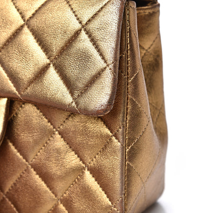 Chanel Metallic Lambskin Quilted Mini Square Flap Gold 18 of 19
