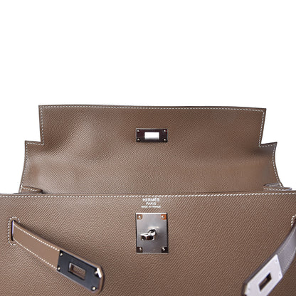 Hermes Epsom Kelly Sellier 32 Etoupe 15 of 35