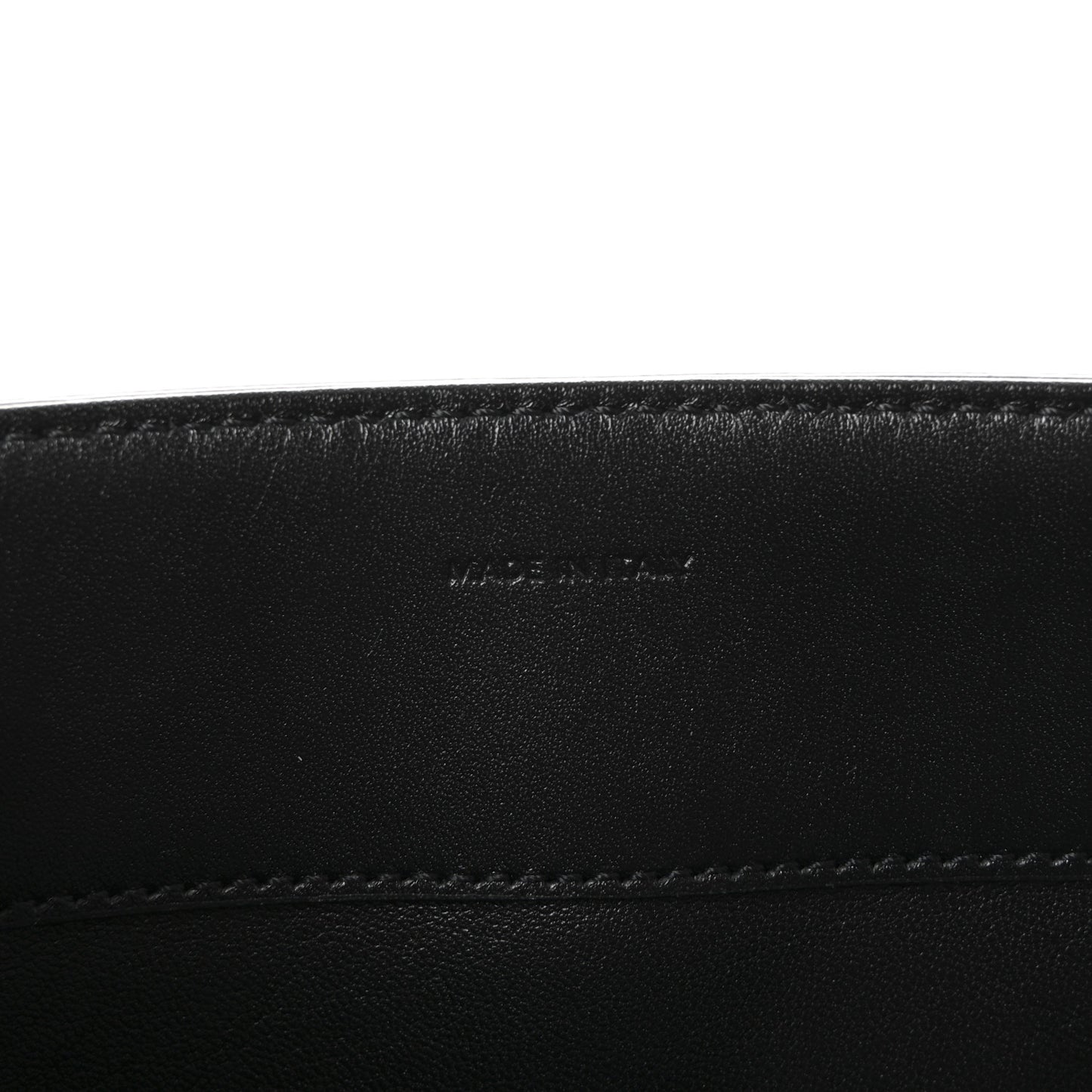 Satinated Calfskin Medium 16 Top Handle Bag Black