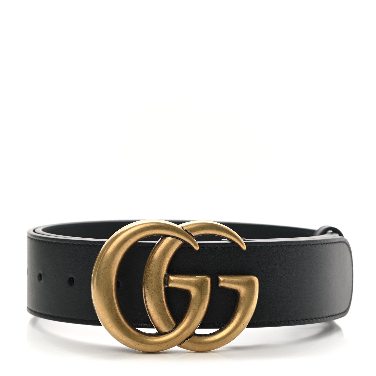 Gucci Calfskin Double G 40mm Belt 85 34 Black 1 of 4