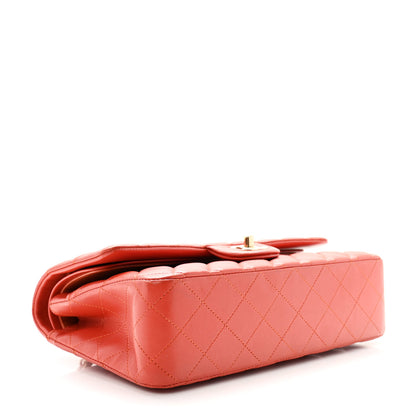 Chanel Lambskin Quilted Medium Double Flap Orange 4 of 11