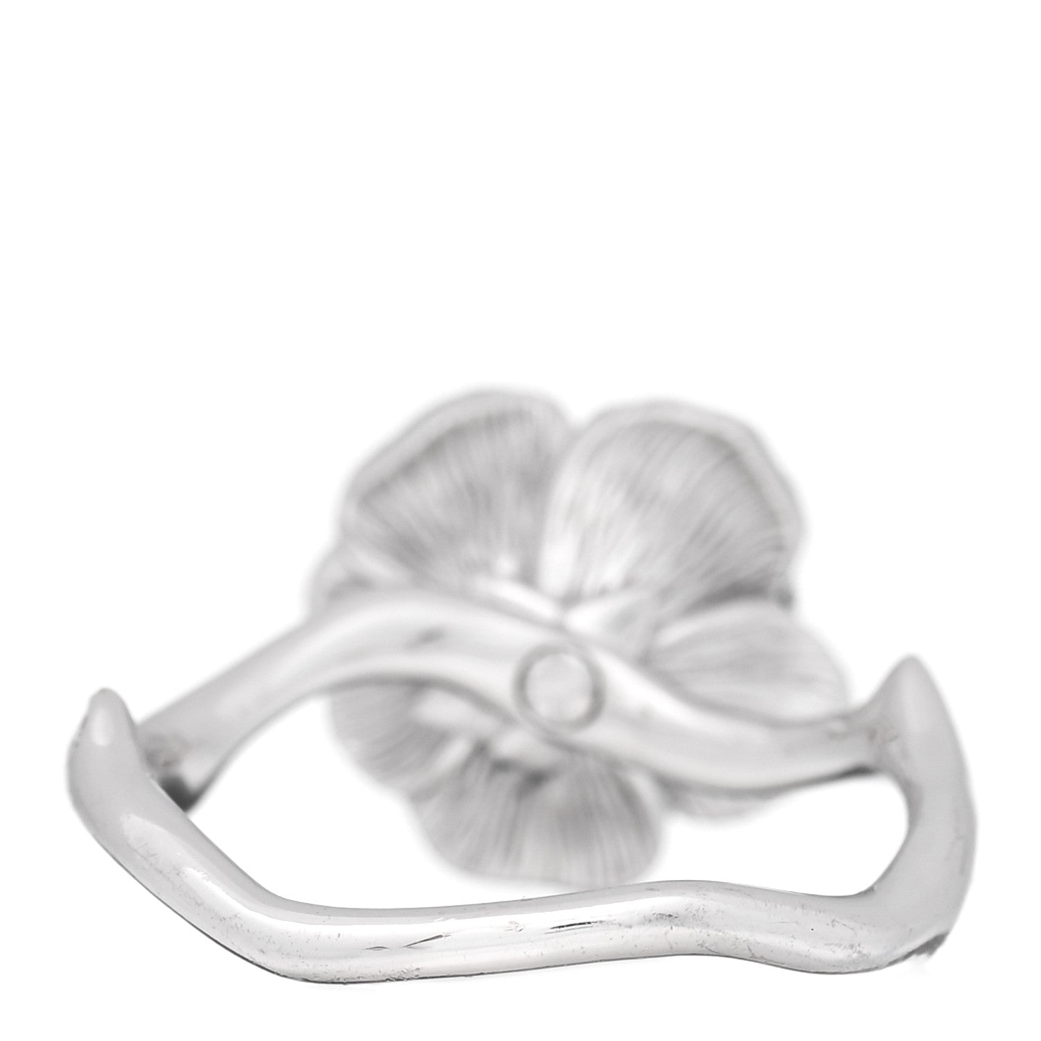 Christian Dior 18K White Gold Diamond Small Rose Dior Bagatelle Ring 54 7 3 of 5