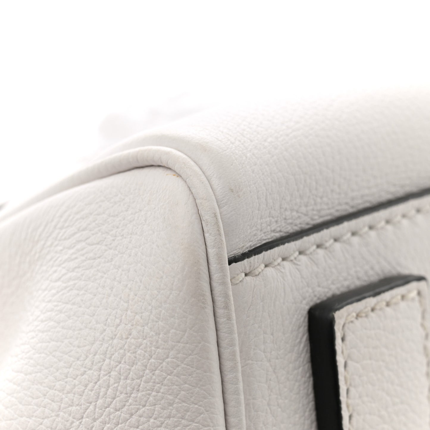 Calfskin Medium La Medusa Top Handle Handbag Optical White