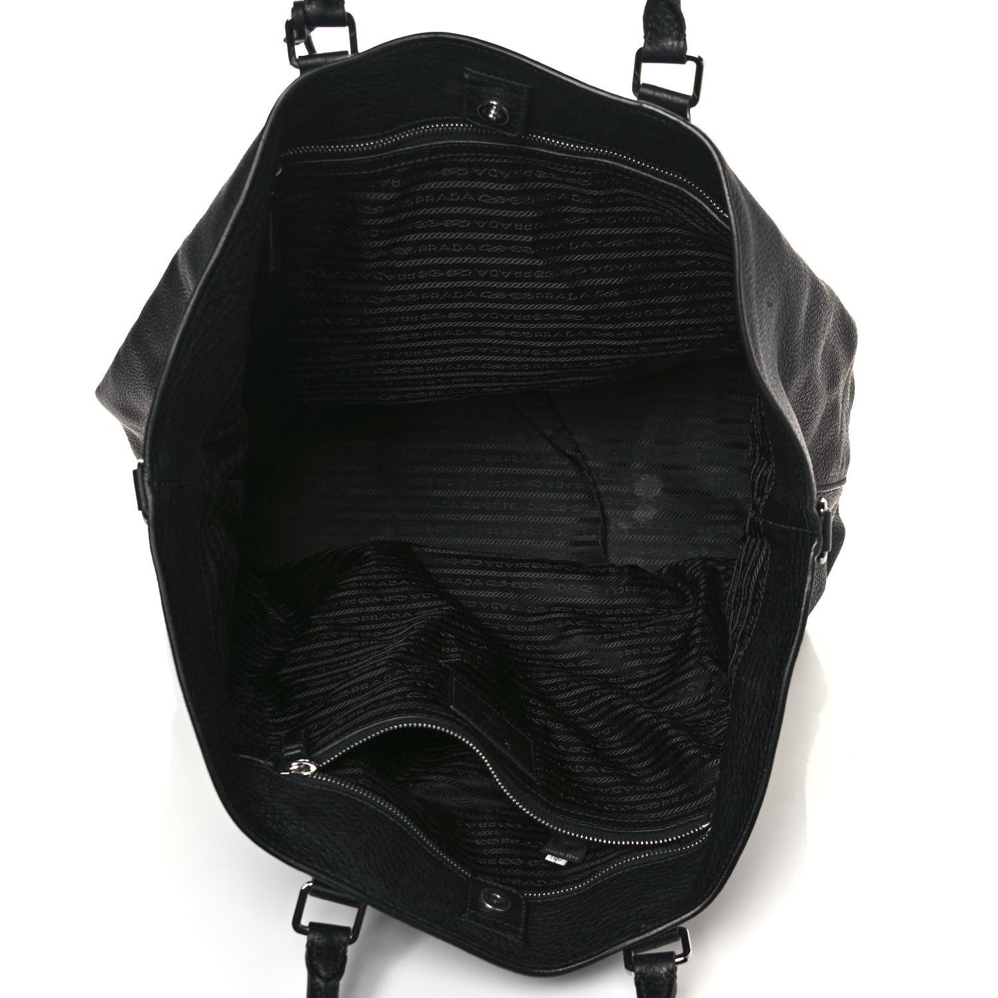 Vitello Daino Tote Black