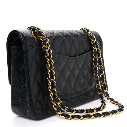 Chanel Caviar Quilted Medium Double Flap Black 3 of 12
