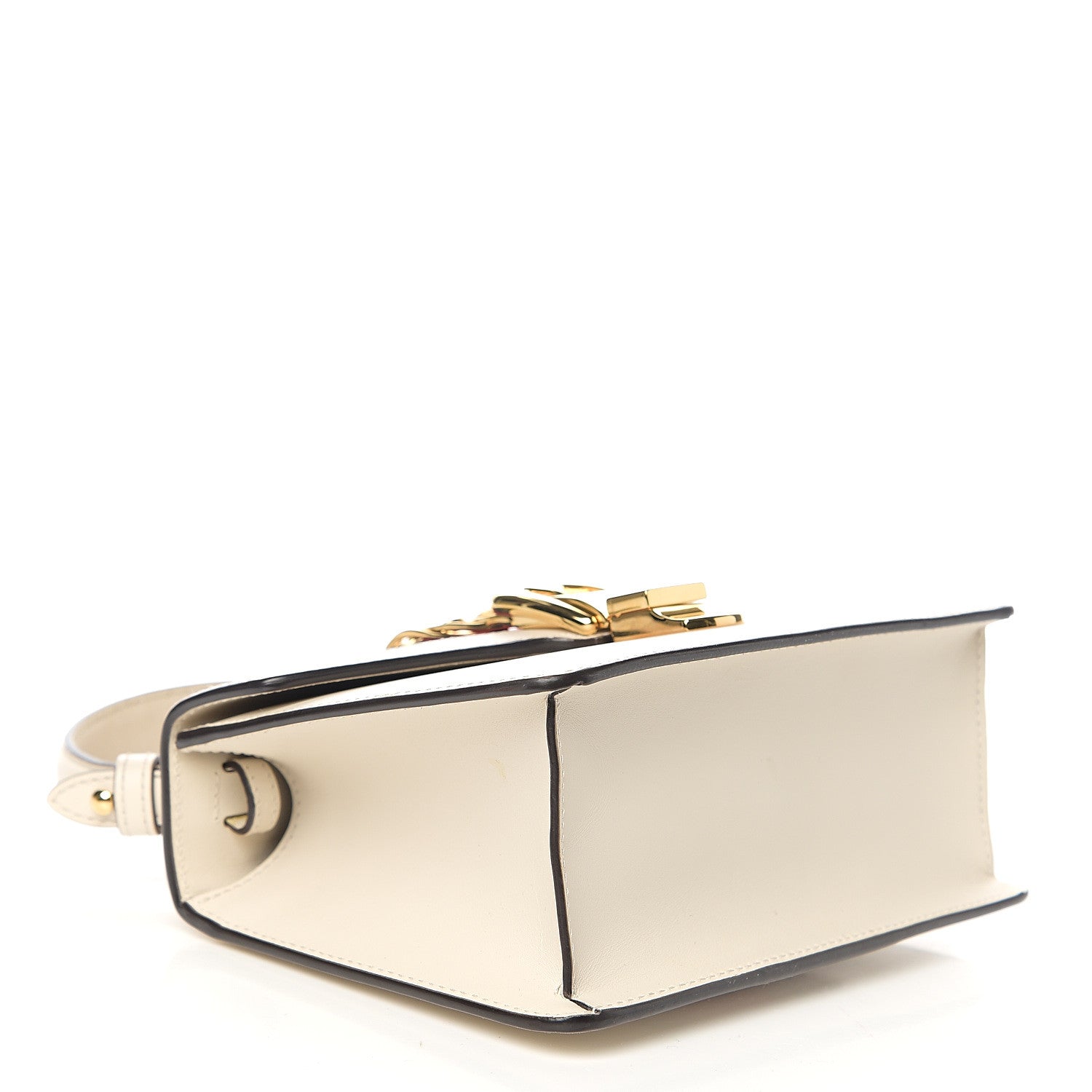 Gucci Calfskin Mini Sylvie Top Handle Bag White 3 of 12