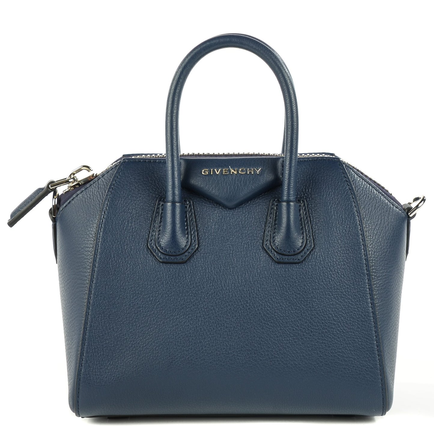 Sugar Goatskin Mini Antigona Navy