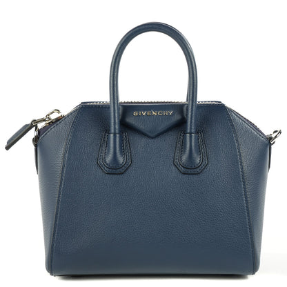 Givenchy Sugar Goatskin Mini Antigona Navy 1 of 10