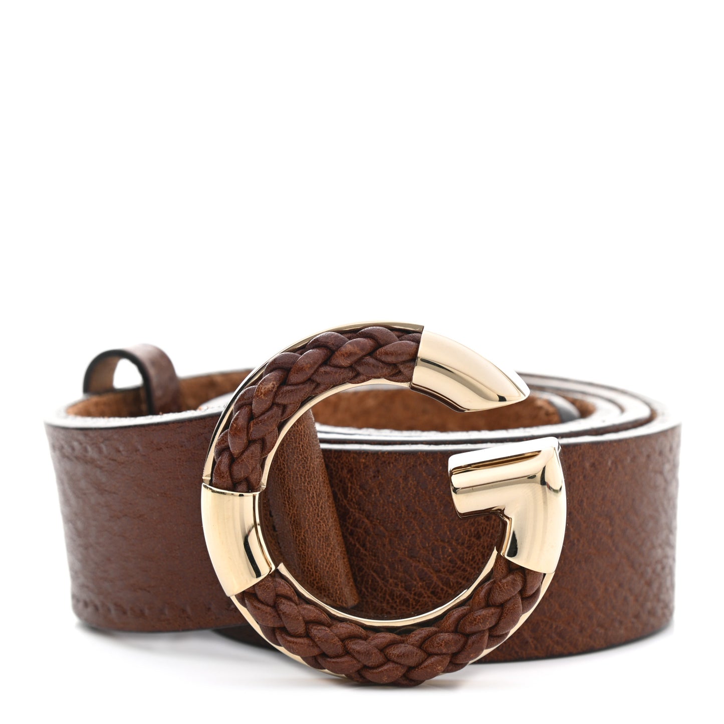 Calfskin G Belt 85 34 Brown