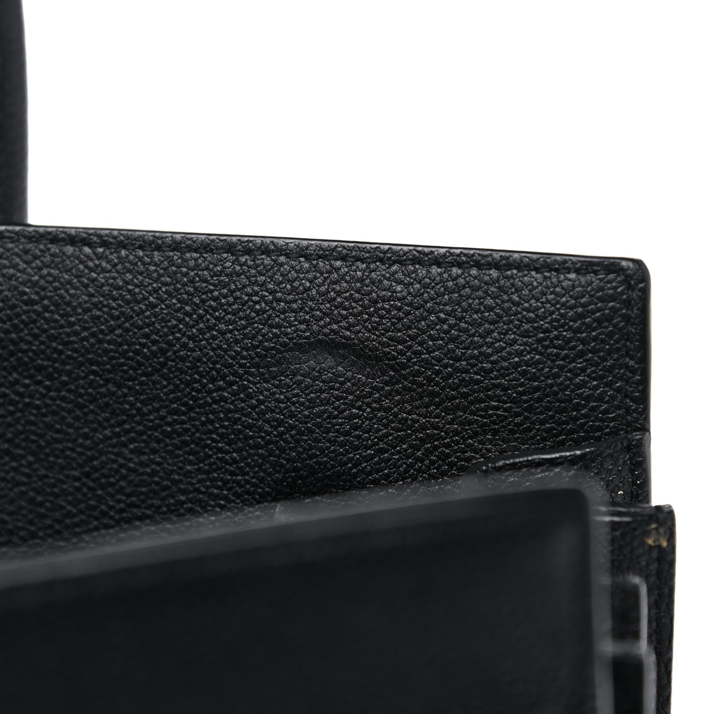 Grained Calfskin Small Sac De Jour Black