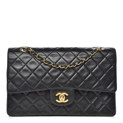 Chanel Lambskin Quilted Medium Double Flap Bag Black 1 of 13