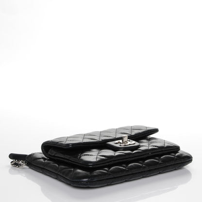 Chanel Lambskin Quilted Daily Zip Crossbody Black 4 of 9