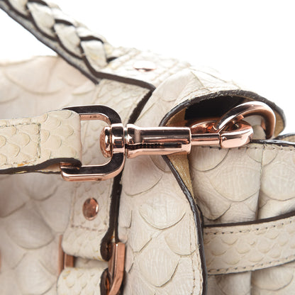Mulberry Python Embossed Calfskin Medium Alexa White 18 of 19
