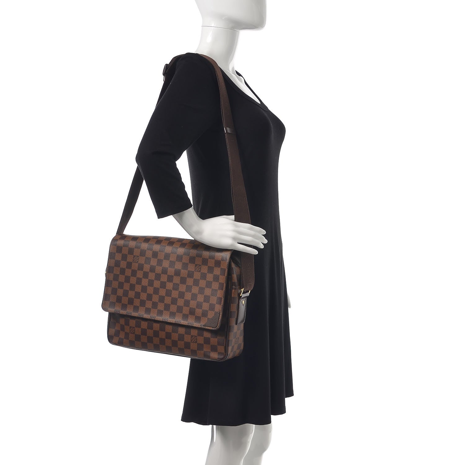 Louis Vuitton Damier Ebene Shelton MM 2 of 17