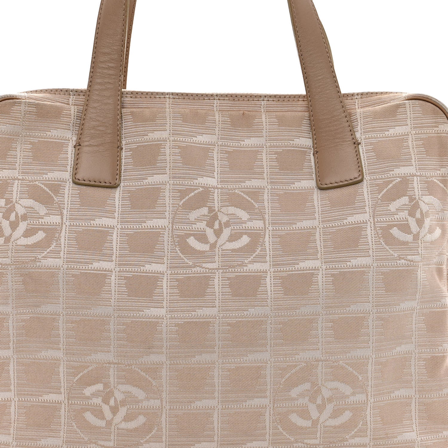 Chanel Nylon Travel Tote Beige 7 of 10