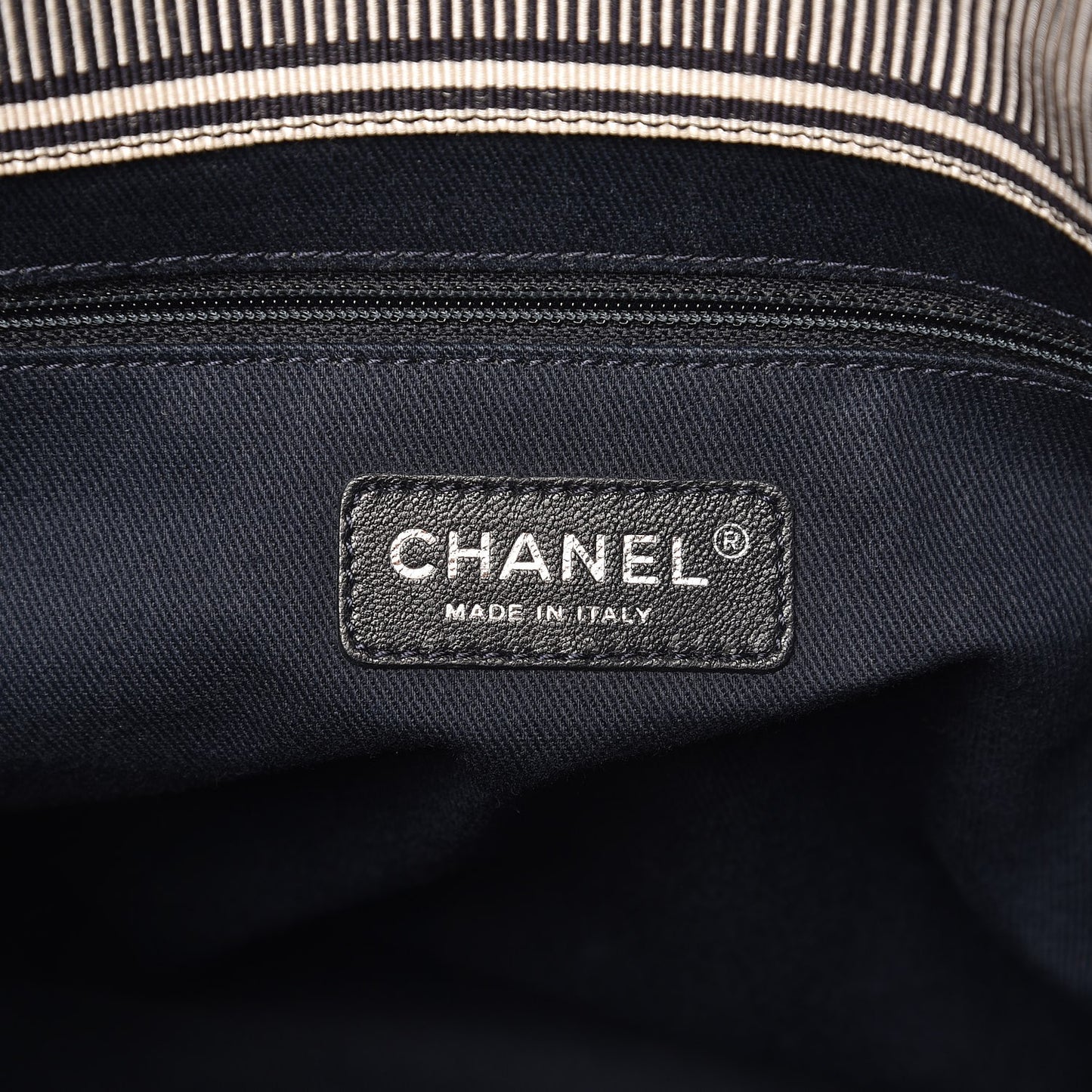 Denim Large Shopping Tote Black