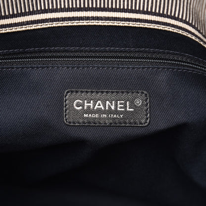 Chanel Denim Large Shopping Tote Black 8 of 16