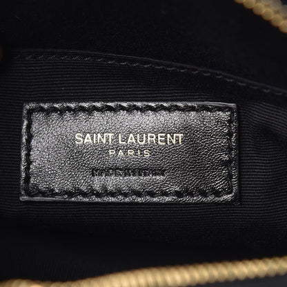 Saint Laurent Calfskin Matelasse Monogram Lou Belt Bag Black 7 of 8