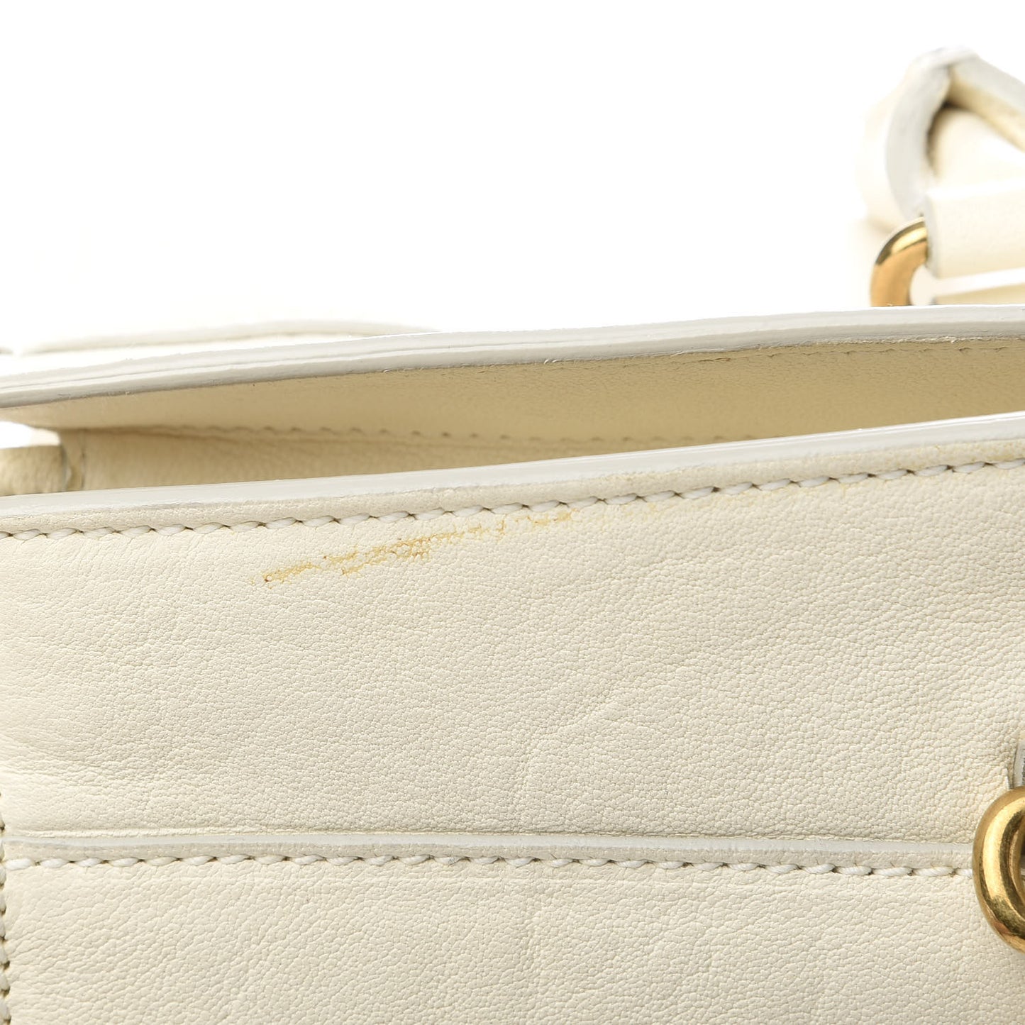 Sheepskin Medium Cabas ChYc Chalk