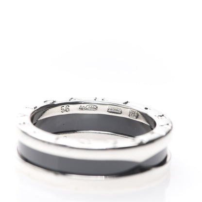 Bulgari Sterling Silver Ceramic Save The Children One-Band Ring 56 7.5 3 of 6