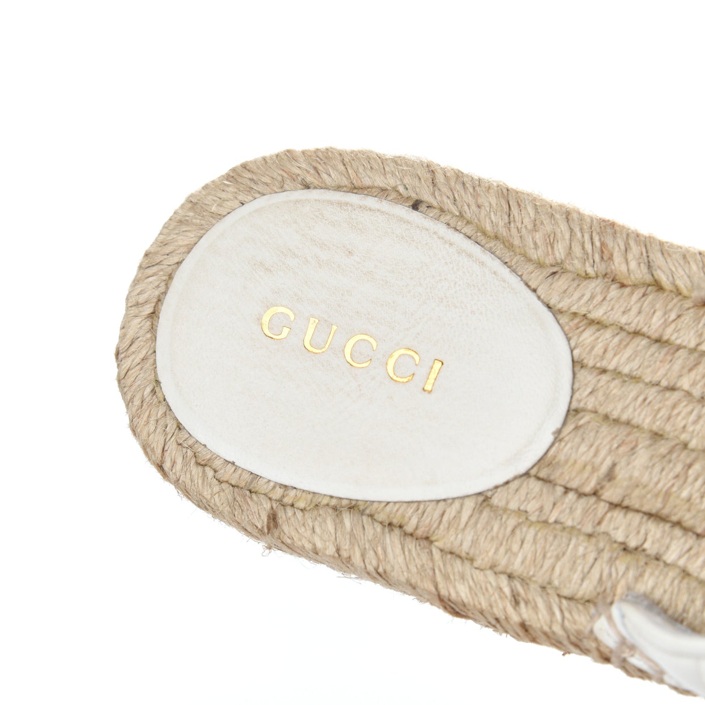 Nappa Matelasse GG Marmont Espadrille Slippers 39 Great White