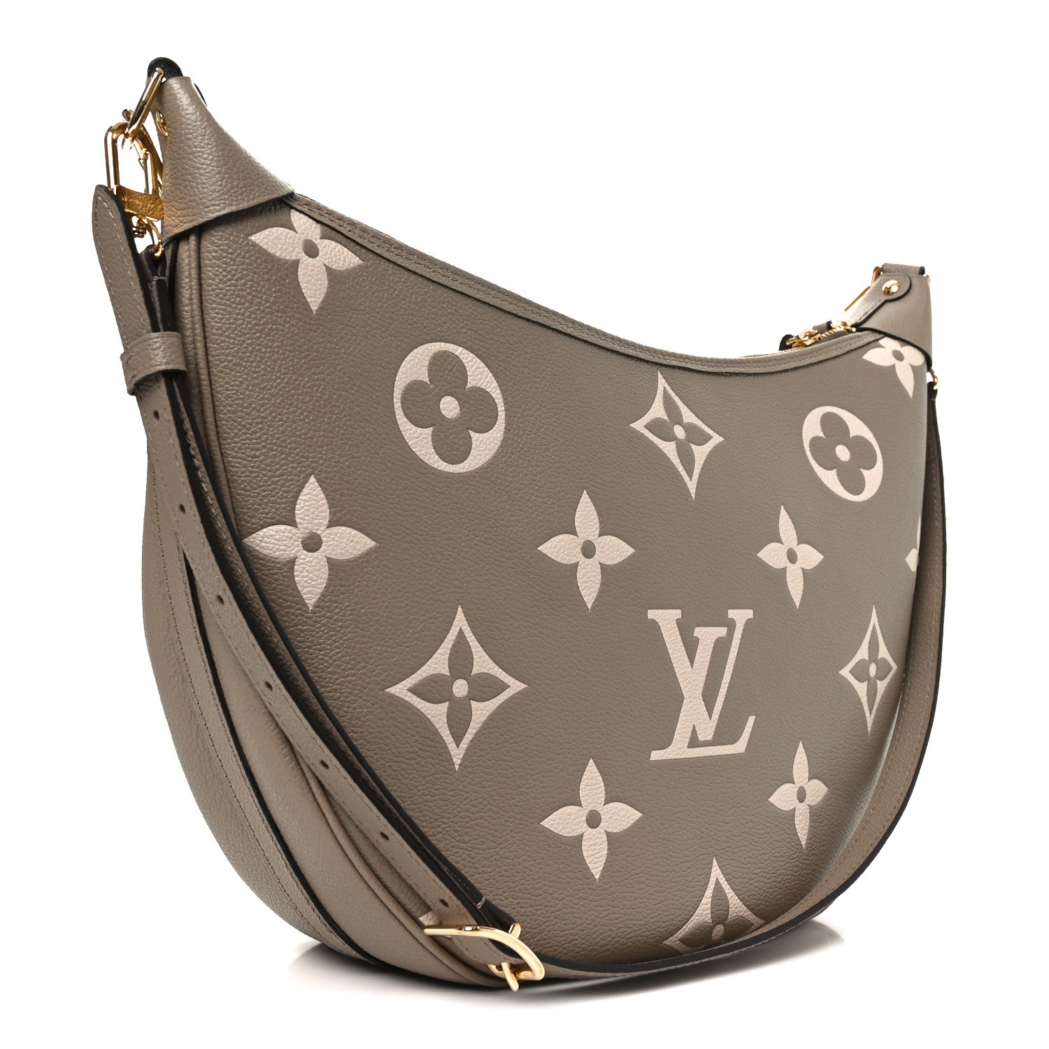 Louis Vuitton Empreinte Monogram Giant Loop Hobo Dove Gray Cream 4 of 10