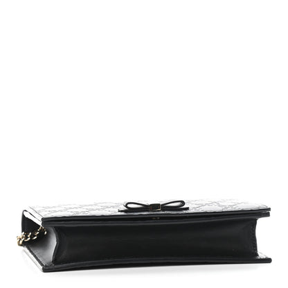 Gucci Guccissima Signature Bowy Chain Wallet Black 2 of 5