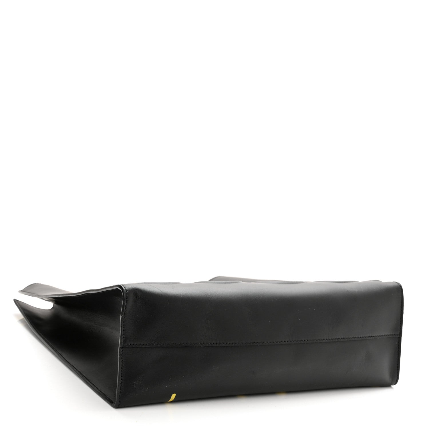 Gucci Calfskin GucciGhost Real Medium XL Tote Black Yellow 4 of 10