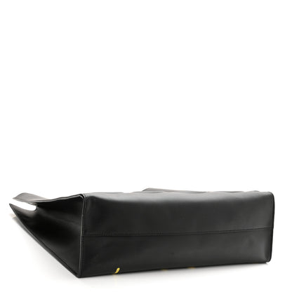 Gucci Calfskin GucciGhost Real Medium XL Tote Black Yellow 4 of 10