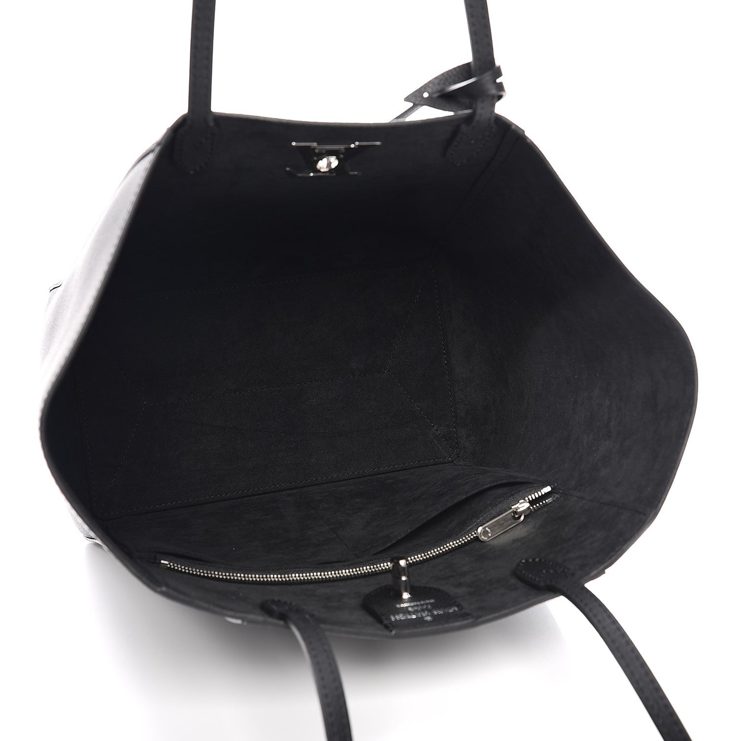 Calfskin Lockme Cabas Black