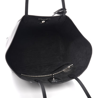 Louis Vuitton Calfskin Lockme Cabas Black 5 of 7
