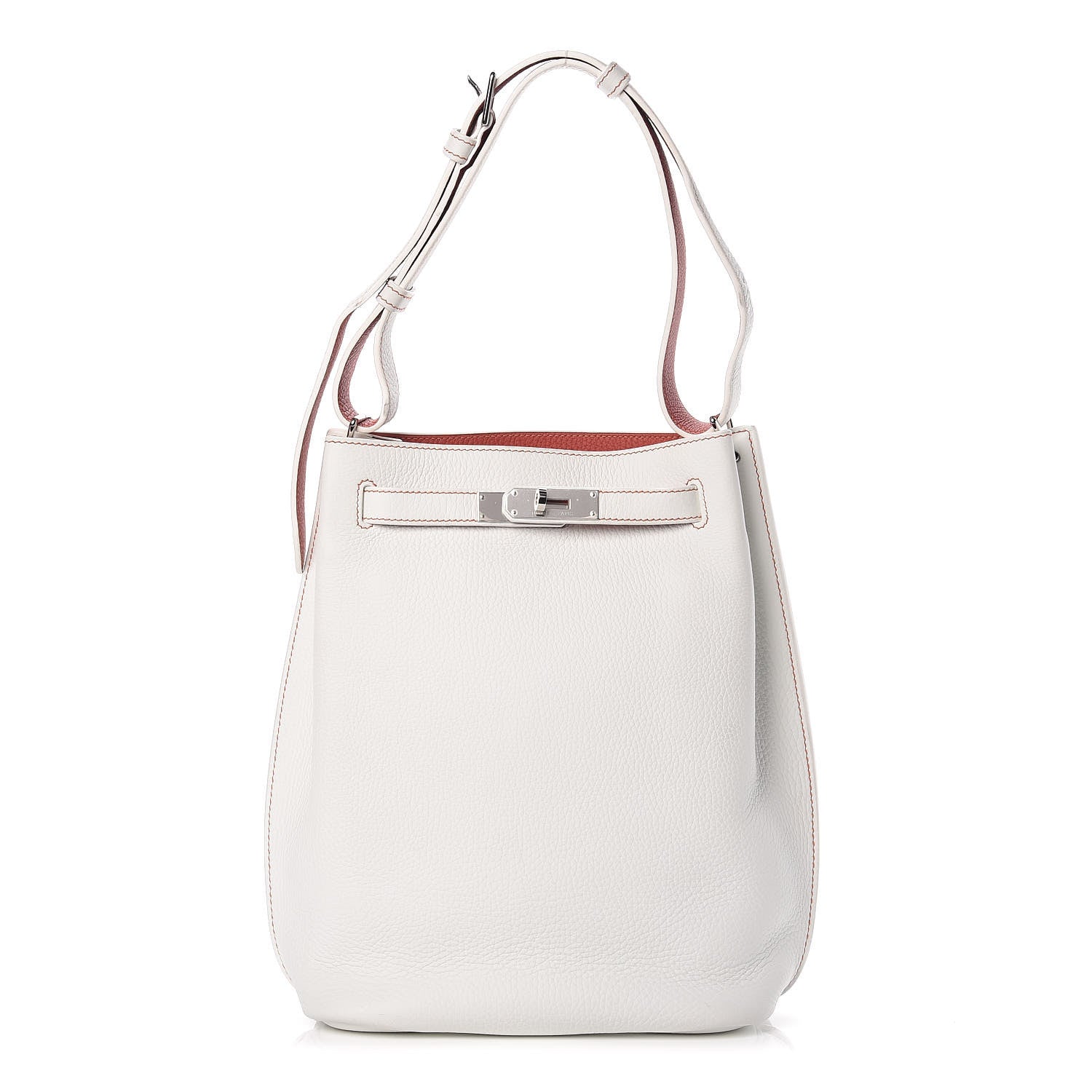 Hermes Taurillon Clemence So Kelly 22 White Sanguine 1 of 10
