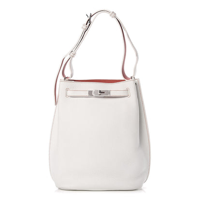 Hermes Taurillon Clemence So Kelly 22 White Sanguine 1 of 10
