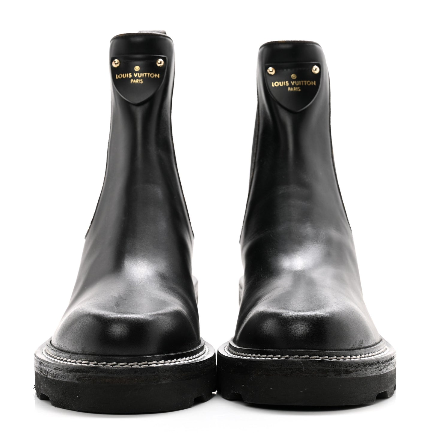 Calfskin Monogram Beaubourg Ankle Boots 41 Black