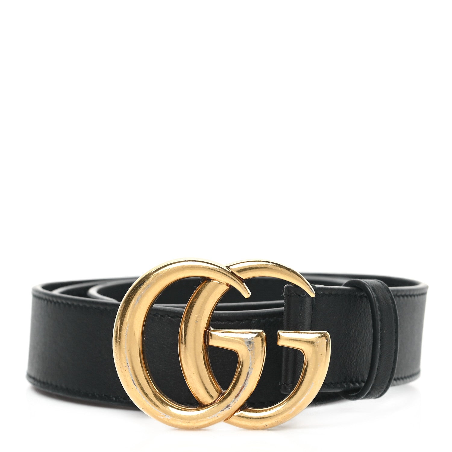 Gucci Calfskin Double G 30mm Belt 85 34 Black 1 of 4