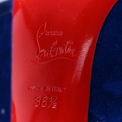 Christian Louboutin Veau Velours Condora Strap 100 Pumps 36.5 Galactiqueen 7 of 11