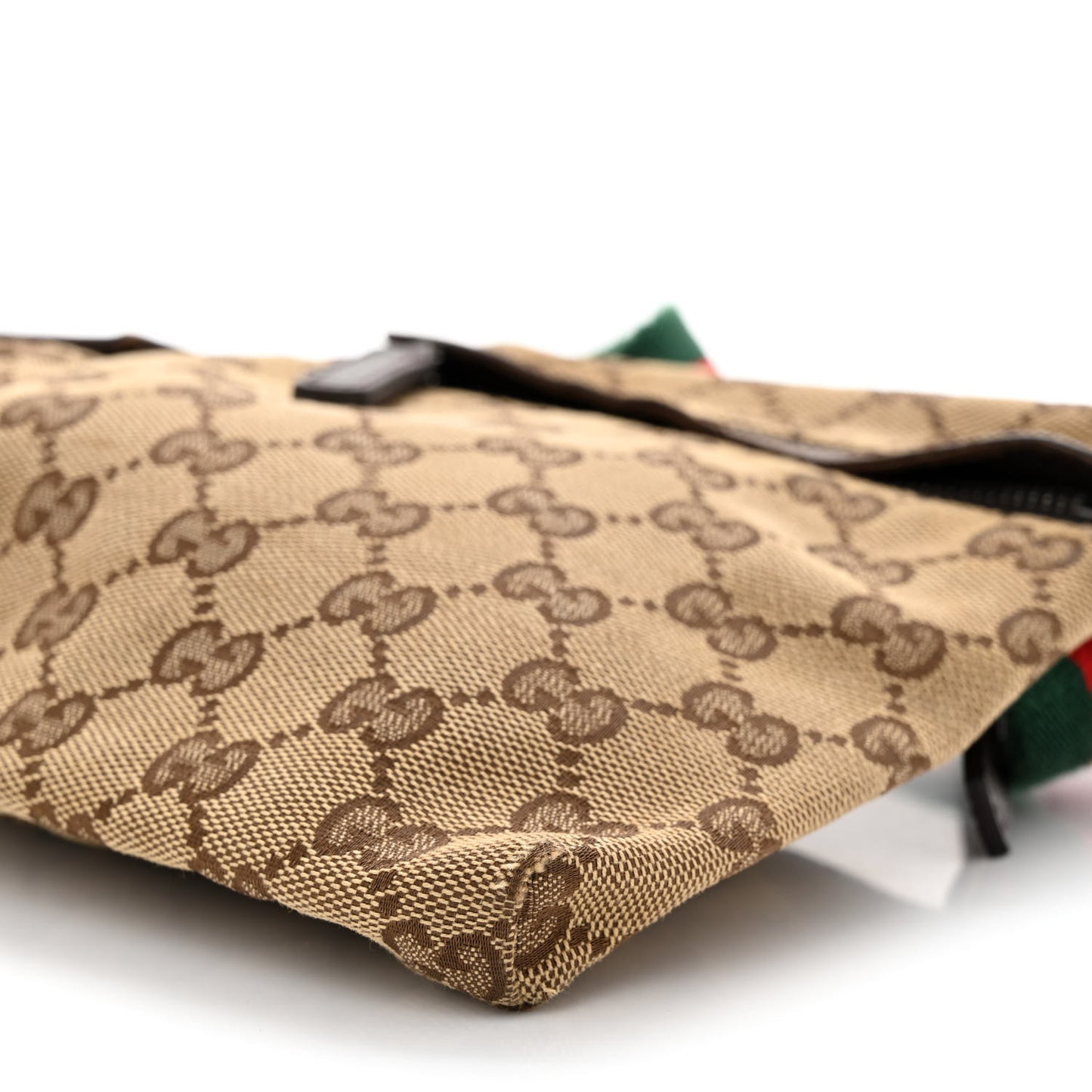 Monogram Web Belt Bag Dark Brown