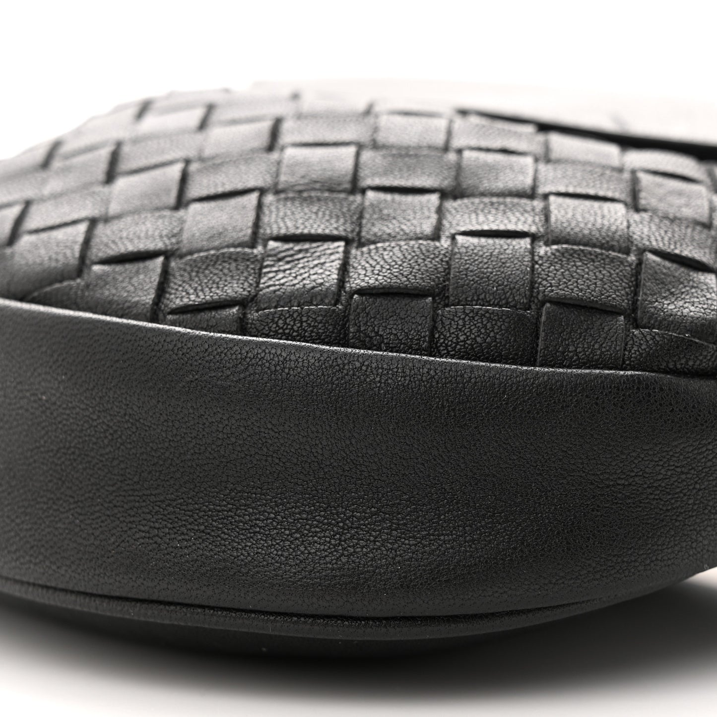 Nappa Intrecciato Belt Bag Nero Black