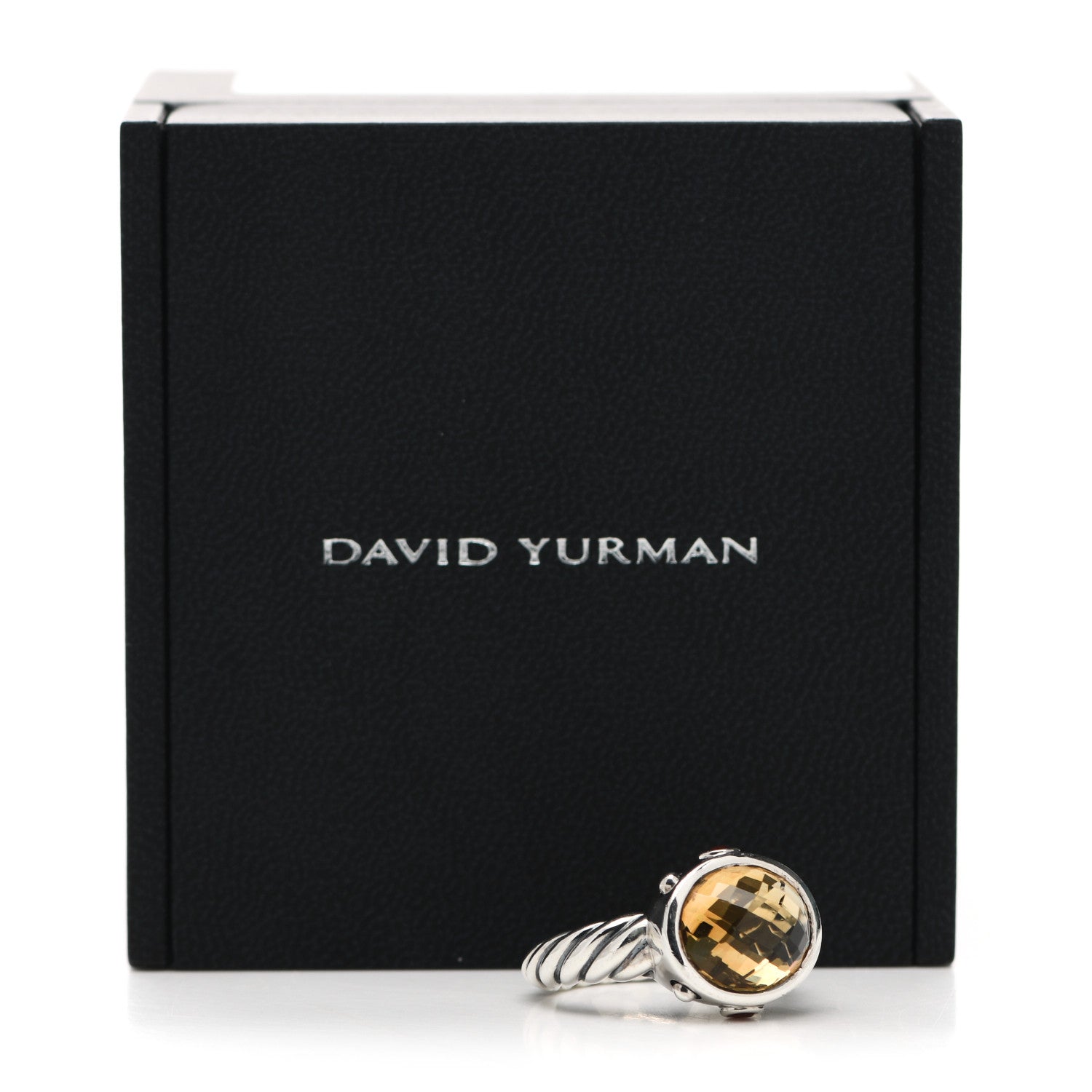 David Yurman Sterling Citrine Carnelian 11mm Renaissance Ring 52 6 6 of 6