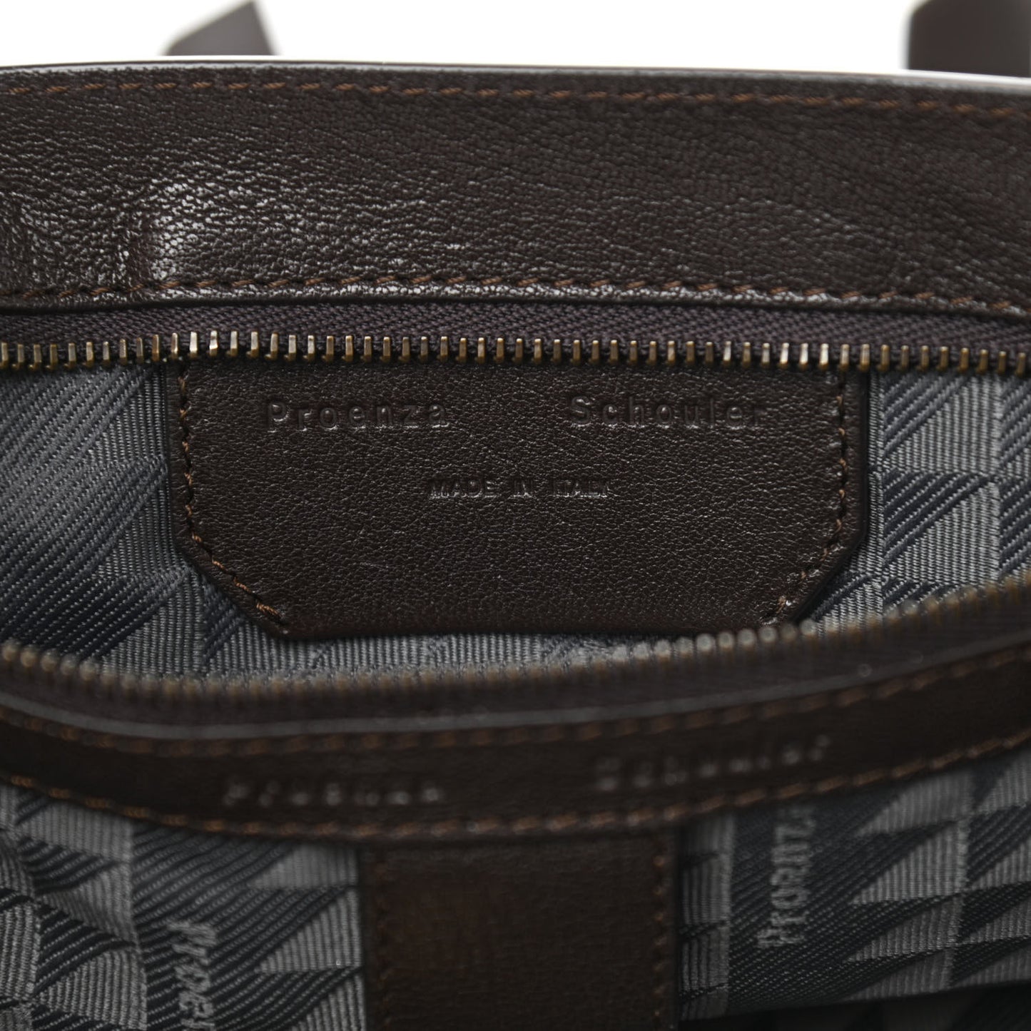 Lambskin PS1 Large Satchel Chocolate