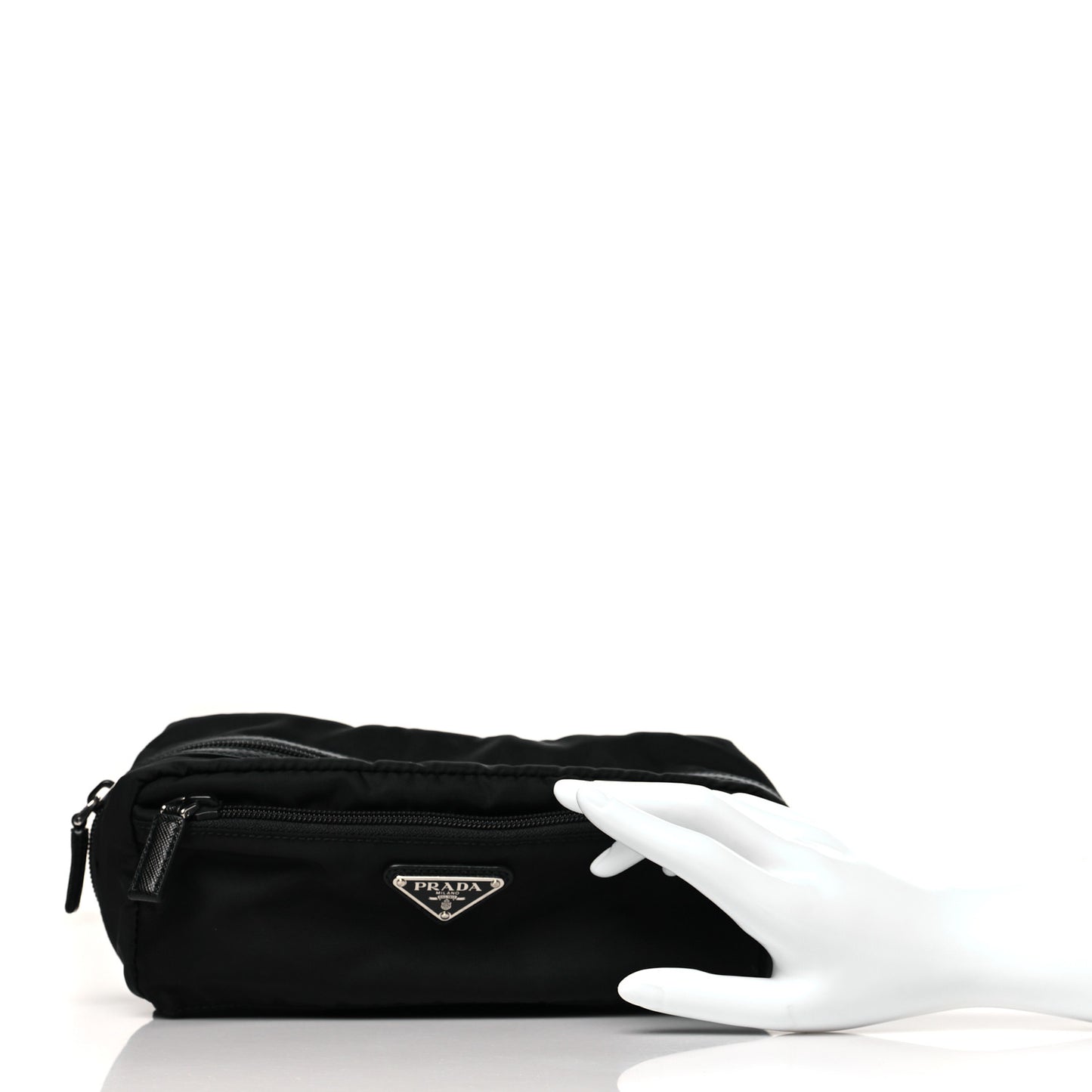 Nylon Vela Cosmetic Pouch Black