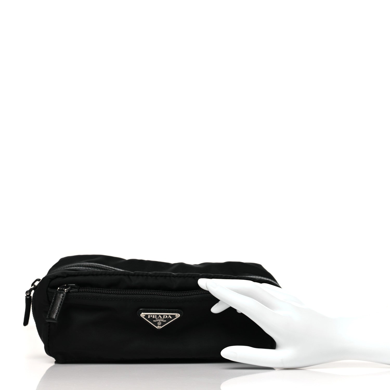 Prada Nylon Vela Cosmetic Pouch Black 2 of 9