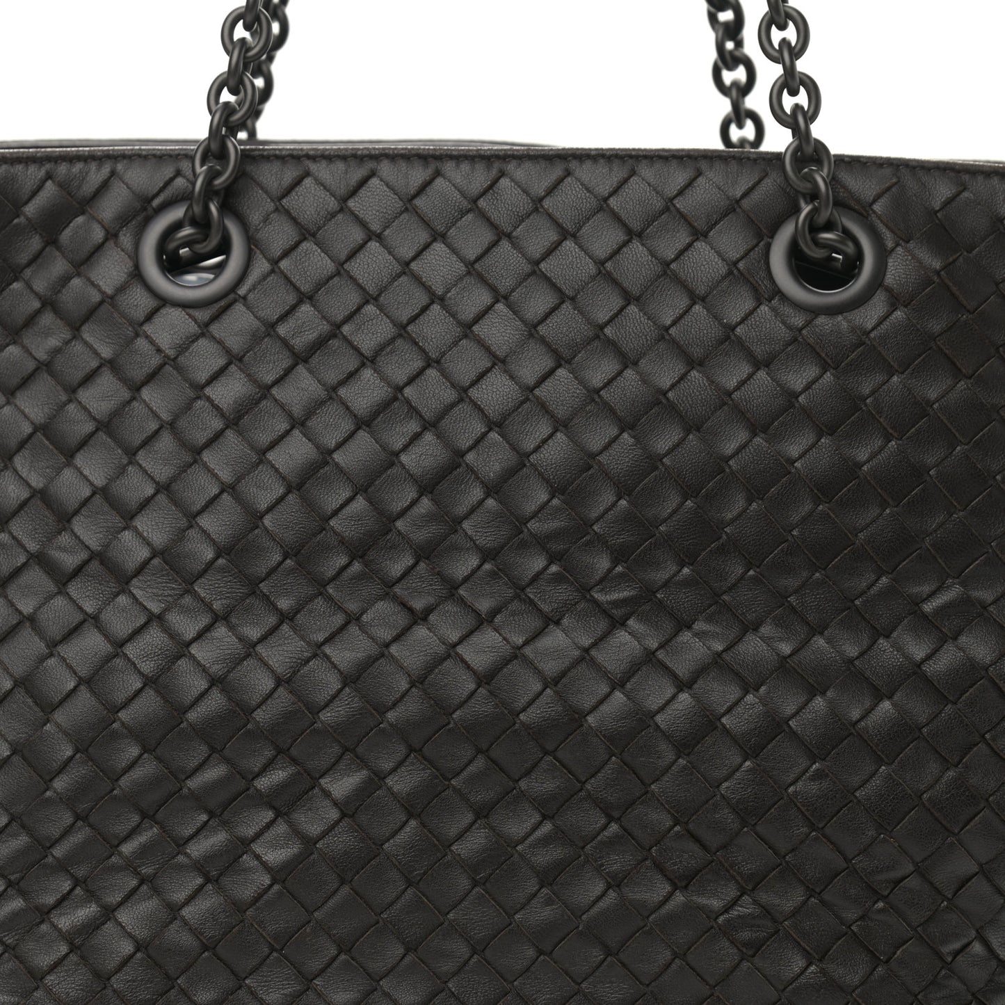 Nappa Intrecciato Medium Tote Grey