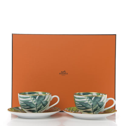 Hermes Porcelain Passifolia Tea Set 5 of 5