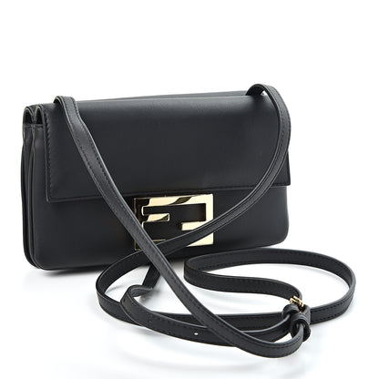 Fendi Vitello Grace Matte Duo Baguette Black 2 of 11