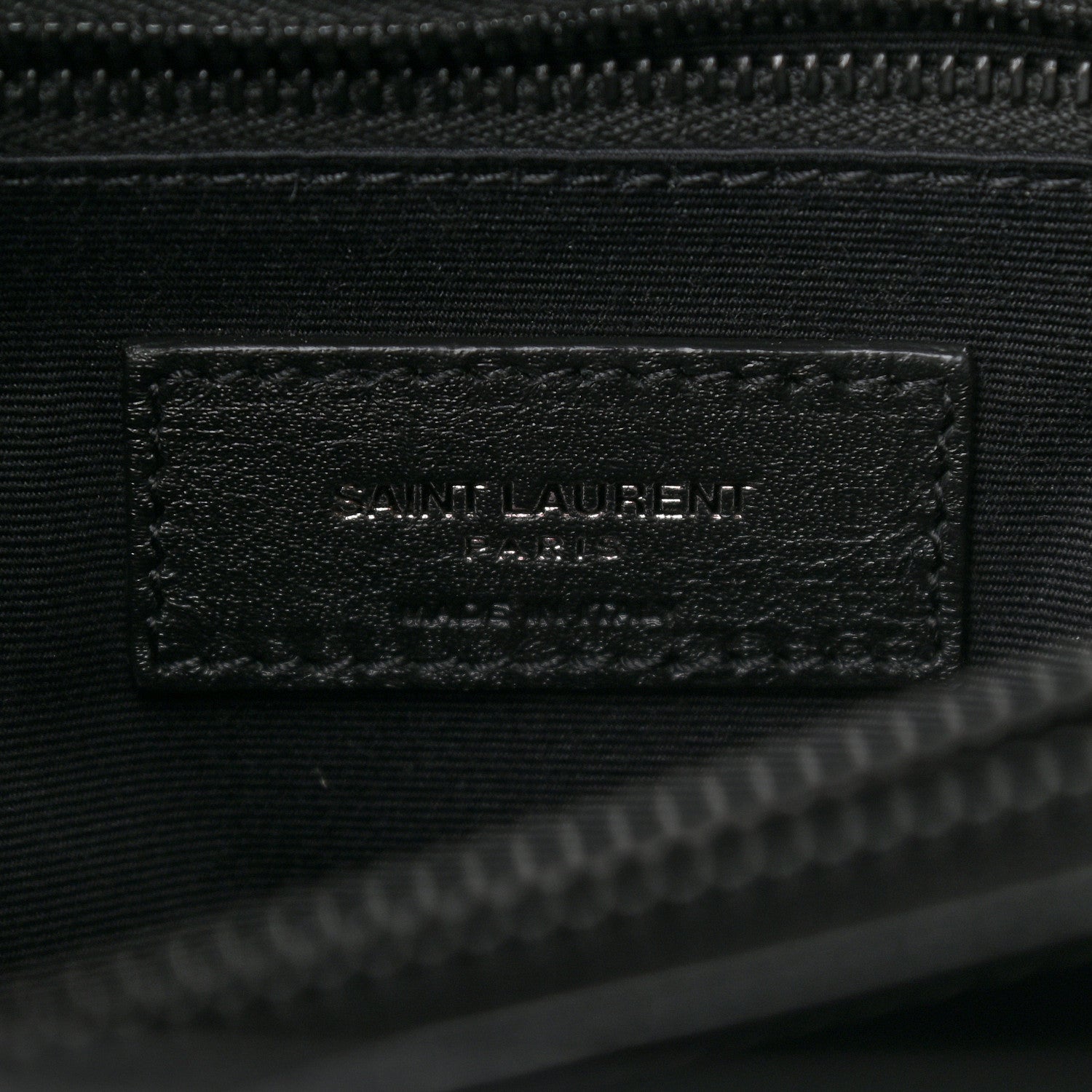 Saint Laurent Calfskin Y Quilted Monogram Medium Loulou Chain Satchel Black 6 of 9