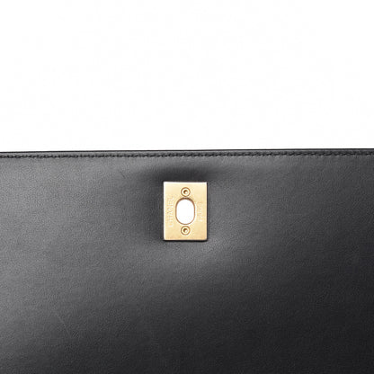Chanel Calfskin Chevron Quilted Small Coco Handle Flap Black 12 of 12
