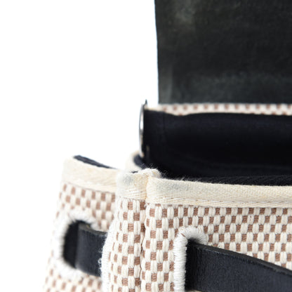 Hermes Toile Vache Calfskin Herbag 30 PM Black 18 of 26